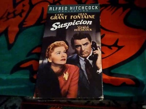 Alfred Hitchcock - SUSPICION - Cary Grant, Joan Fontaine  (VHS Movie) - Picture 1 of 5