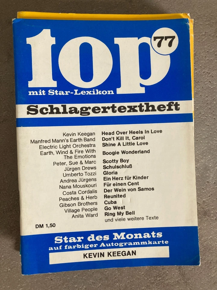 Top Schlagertextheft 77 mit Kevin Keegan - Bild 1 von 1