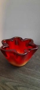 Japan Sasiki Amberina Art Glass - Picture 1 of 3