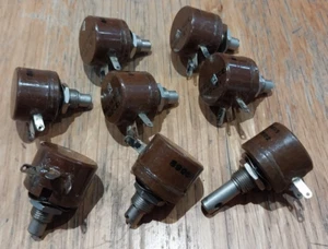 8 x Reliance Wire-Wound Linear Potentiometers 750R 750Ω + 100R 100Ω - Picture 1 of 3
