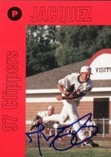 1997 Batavia Clippers THOMAS JACQUEZ Signed Card autograph AUTO phillies