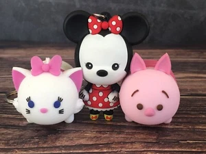 Disney 3D Figure Keychains: Aristocrats Marie + Piglet Tsum Tsum + Minnie Mouse - Picture 1 of 12