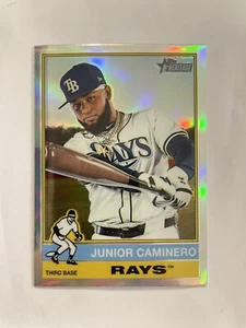 2025 Topps Heritage Junior Caminero #280 Chrome Refactor - Picture 1 of 2