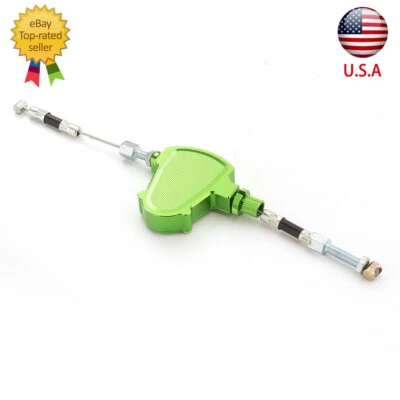 Cable de tracción de embrague CNC Stunt sistema fácil reducir aluminio verde motocicleta Foto 1 de 4