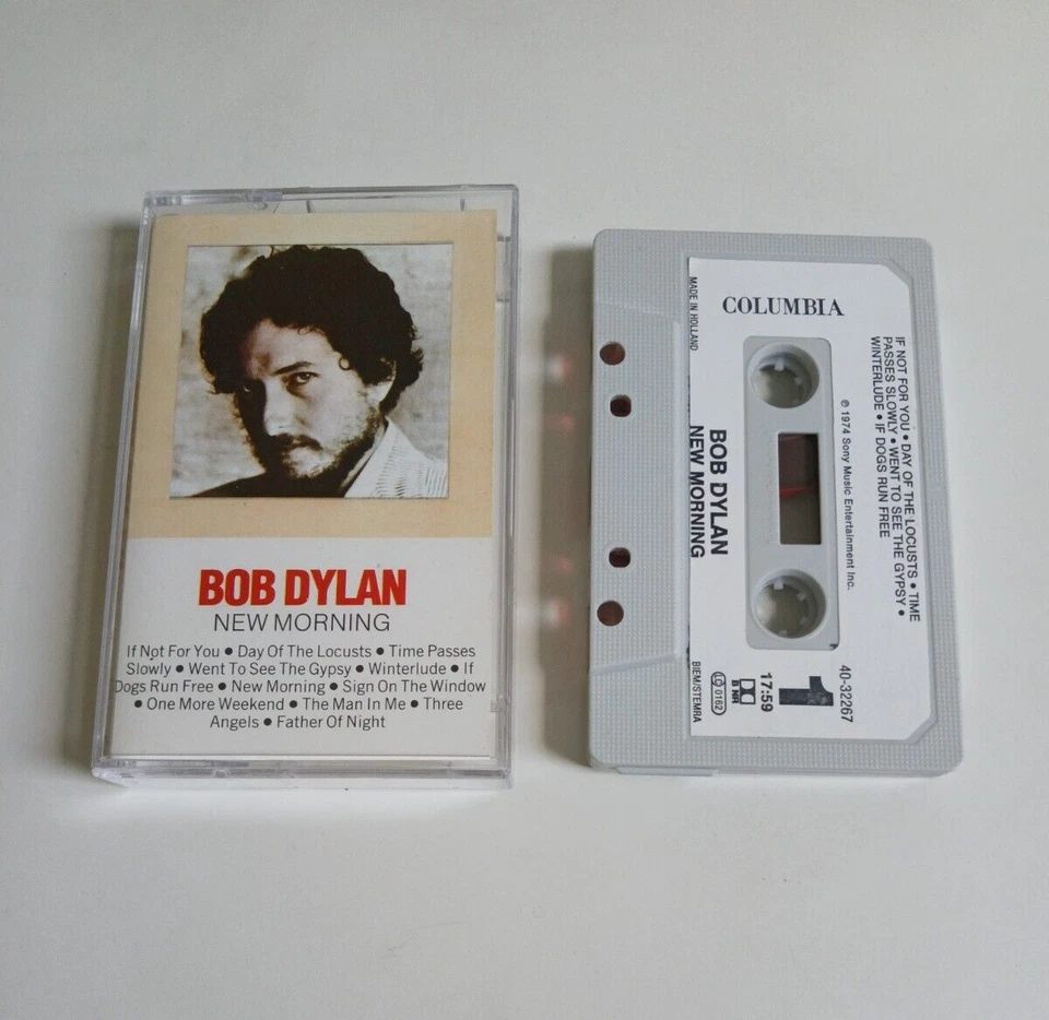 BOB DYLAN NEW MORNING CASSETTE TAPE 1974 PAPER LABEL SONY COLUMBIA - Image 1 of 1