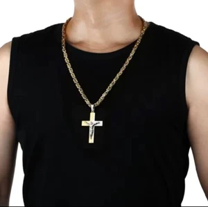 Cross Country Club | Stairs Crucifix Jesus Christ Cross Pendant - Picture 1 of 3