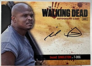 The Walking Dead Season 1, IronE Singleton (T-Dog) Autograph Card A15