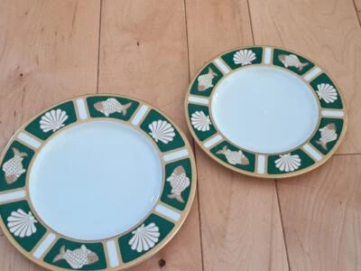 MIKASA PESCADO Y CÁSCARA PAN/POSTRE PLATO Y ENSALADA MING GREEN HARDWICK Foto 1 de 3