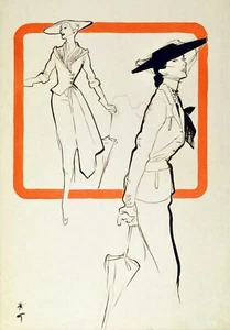 Poster print.Interior design Art.Deco Retro fashion girls.6295 - Picture 1 of 1
