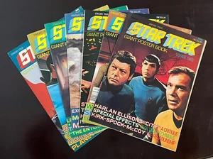 STAR TREK GIANT POSTER BOOK VOYAGE LOT OF 7 - Very Good Condition See Photos - Picture 1 of 14