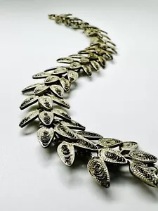 Vintage Taxco Mexican Sterling Silver Filigree Fine Wirework Tennis Bracelet - Picture 1 of 8