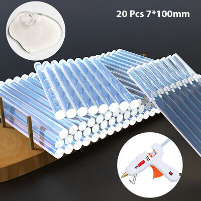 20Pcs 7x100mm Hot Melt Glue Sticks Electric Glue Gun Repair Tools Accessor'Z8 • 3.86€