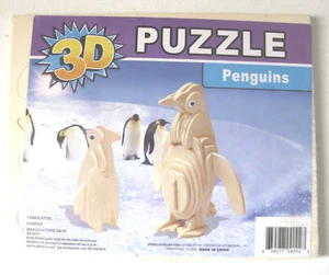 Rompecabezas 3D de madera: Pingüinos PanPan nuevo/sellado - Imagen 1 de 2