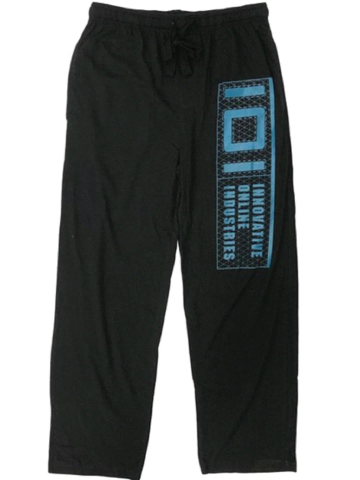 Pantalones de salón/dormir Ready Player One para hombre tejidos negros y azules IOI - NUEVOS Foto 1 de 1