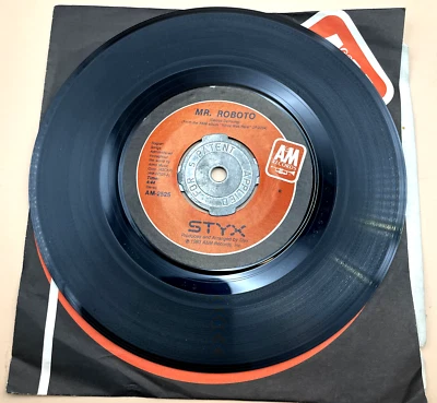 V4-39 STYX Mr. Roboto / Snowblind .. 1983 .. 45rpm .. AM-2525 - Image 1 of 2