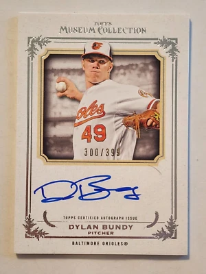 2013 TOPPS MUSEUM COLLECTION DYLAN BUNDY ORIOLES AUTOGRAPH BASEBALL CARD A - Image 1 of 2