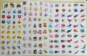 BOY'S/GIRL'S/CHILDREN'S/KID'S PARTY BAG TEMPORARY TATTOOS MANY DIFFERENT DESIGNS - Picture 1 of 101