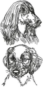 Afghan Hound Dog Breed Personalized Embroidered Fleece Stadium Blanket Gift - Bild 1 von 4