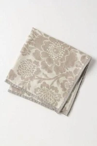 Juego de 4 Servilletas Anthropologie DALIA AHUMADA Algodón Jacquard Floral Magnolia Gris Nuevo con Etiquetas - Imagen 1 de 1