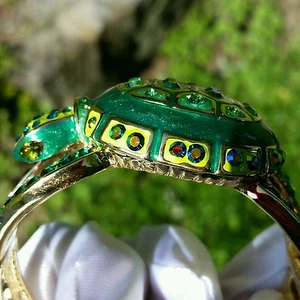 NEW KIRKS FOLLY LOVE TURTLES CUFF BRACELET GOLDTONE 35th Anniversary Show - Picture 1 of 12