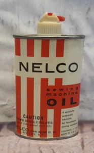 ORIGINAL Vintage Nelco Sewing Machine Oil Handy Oiler Tin Can – 3 oz. - Picture 1 of 7