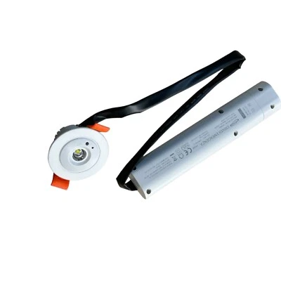 Lampada di emergenza a led faretto rotondo da incasso per contro soffittature 3w - Immagine 1 di 4