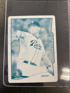 2014 TOPPS MINI BASEBALL ONLINE EXCLUSIVE ROBBIE ERLIN PRINTING PLATE 1/1