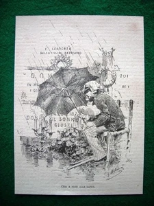 1882 - Ceri e fiori alle lapidi (disegno di Matania) - Picture 1 of 1