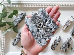 Black Sphalerite Stone Natural Crystal Tower Healing Obelisk Home Decoration - Picture 1 of 4