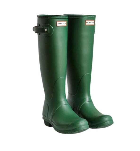Hunter WFT1000RMA-OVL Original Tall Matte Rain Boots US 9 - Olive Leaf