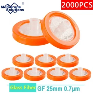 Filtros de jeringa de fibra de vidrio GF membrana hidrofílica, HPLC, GC 25 mm, 0,7 μm no estériles - Imagen 1 de 13
