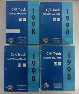Workshop Manual 4 Volumes Chevrolet / GMC C/K Truck / Pick Up from 1998