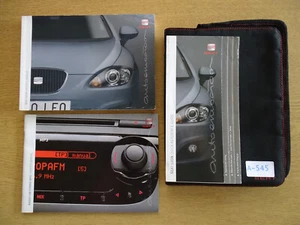 GENUINE SEAT LEON 2009-2012 OWNERS MANUAL HANDBOOK AUDIO MANUAL WALLET PACK A545 - Picture 1 of 6