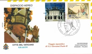 2002-Fdc-Aérogramme P.restante/Vatican-Pape J.Paul.II-Voyage-cracovie-pologne - Imagen 1 de 1