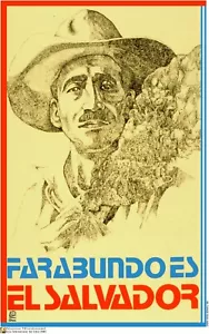 Poster politico.SET di 5.Propaganda cubana.Solidarietà indipendenza El Salvador - Foto 1 di 5