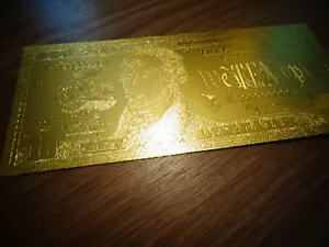 BILLETE DE 10 DÓLARES DE 24 QUILATES 99,9 % ORO EE. UU. 2009*COMO NUEVO - VIENE EN SOPORTE DE PLÁSTICO RÍGIDO - Imagen 1 de 10