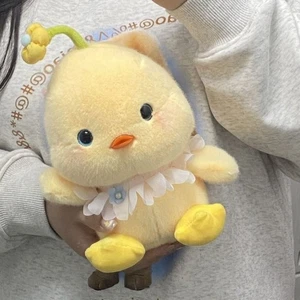Plush Fluffy Chicken Doll Cartoon Chicken Sleeping Pillow Kawaii Stuffed Doll - Picture 1 of 5