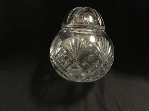 Vintage 24% Lead Cut Crystal Bowl with lid. Fairy design. - Picture 1 of 4