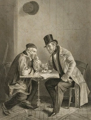 A. PAYNE (1812-1902), Der Wahlmann und der Candidat, Sst. Romantik Berufsleben - Bild 1 von 4