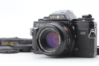 [N MINT] Minolta New X-700 Black Film Camera MD ROKKOR 50mm F1.7 Lens From JAPAN - Image 1 of 4