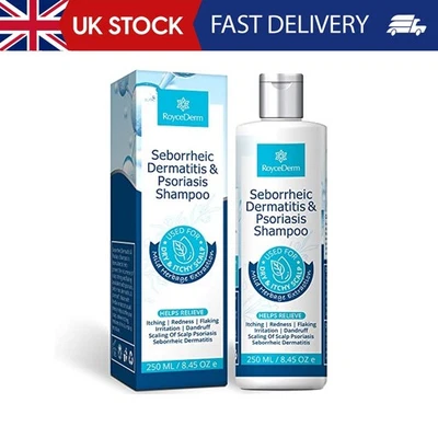 Roycederm Seborrheic Dermatitis Shampoo, Psoriasis Shampoo, Dandruff Shampoo, Fo