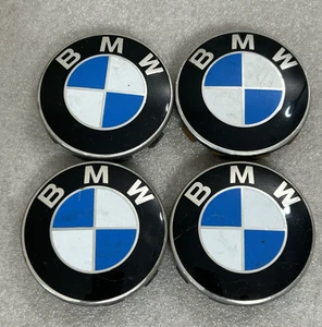 BMW GENUINE FACTORY ORIGINAL CENTER CAPS 3613 6783536-03  SET OF 4 - Picture 1 of 7