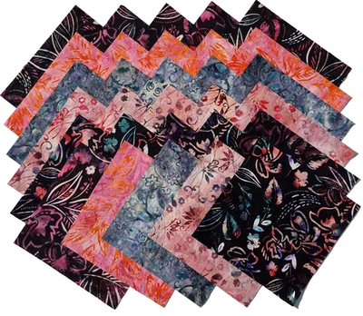 CHALK & CHARCOAL Batiks from Riley Blake Designs - (30) 6.5" BATIK squares set - Image 1 of 4