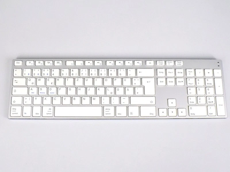 KeySonic KSK-8022BT kabellose Bluetooth QWERTZ Deutsche Tastatur German Keyboard - Bild 1 von 1