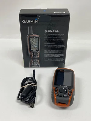 Garmin GPSMAP 64s GLONASS Bluetooth Hiking Portable Handheld GPS 16gb SD Card - Image 1 of 4