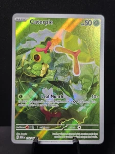 Pokémon Caterpie 172/165 Illustration Rare Scarlet & Violet 151 Holo Full Art NM - Bild 1 von 12