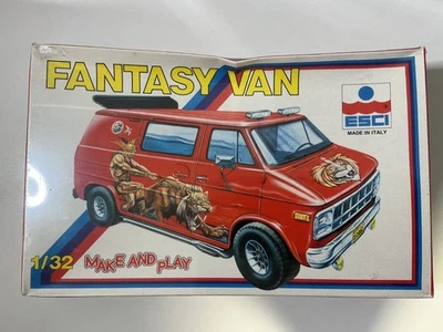 FANTASY VAN 70´SLOT CAR ESCI  RARE GMC VAN 1/32  Italy Make and Play nº802 NEW - Imagen 1 de 4