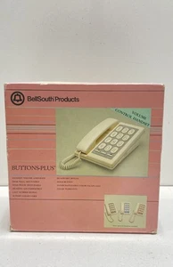 BellSouth Buttons-Plus Corded Desk Wall Mountable Phone Optional Faceplates - Zdjęcie 1 z 6