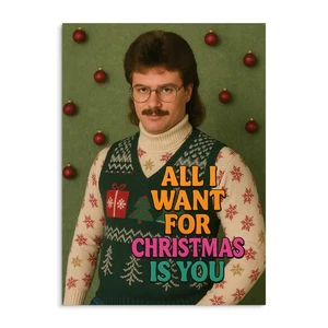 Weihnachtskarte NERD All I want for Christmas Postkarte Weihnachten lustig - Picture 1 of 4