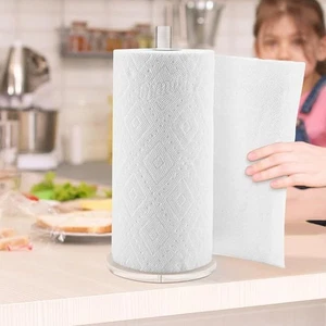 Towel Holder Acrylic Dispenser For Kitchen Counter Thick Acrylic Construction - Picture 1 of 7